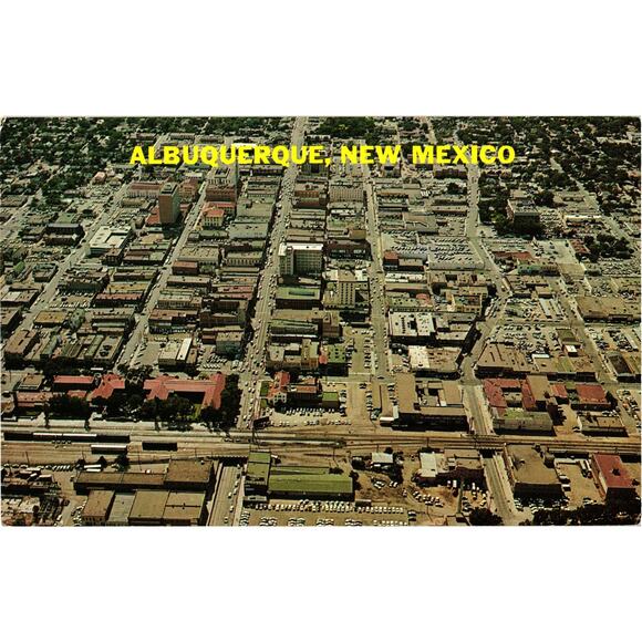 Downtown Albuquerque New Mexico Vintage Postcard Unposted - Picture 1 of 2